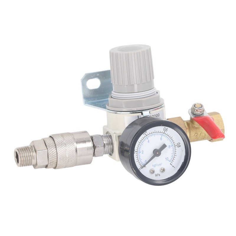 3/8in NPT Air Compressor Regulator with 0 to 1 MPa