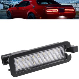 NJSBYL Charger LED License Plate Lamp for 2015-2023 D0dge Charger & Challenger Chrysler 300 Pacifica Compass Xenon White LED License Plate Lights OEM# 68211290AB 68276972AA Replacement