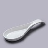 White Ceramic Upright Spoon Rest