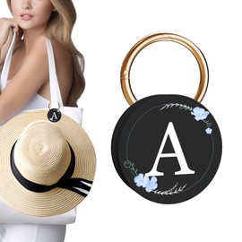 MAGTOBO Magnetic Hat Clip for Travel on Bag Strong Magnetism Hat Hold Beautiful Flower Pattern Perfect for Backpacks, Handbags, Luggage (A)