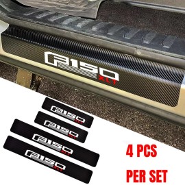 4Pcs Car Door Sill Protector Pickup Decoration for Ford F150 Xlt