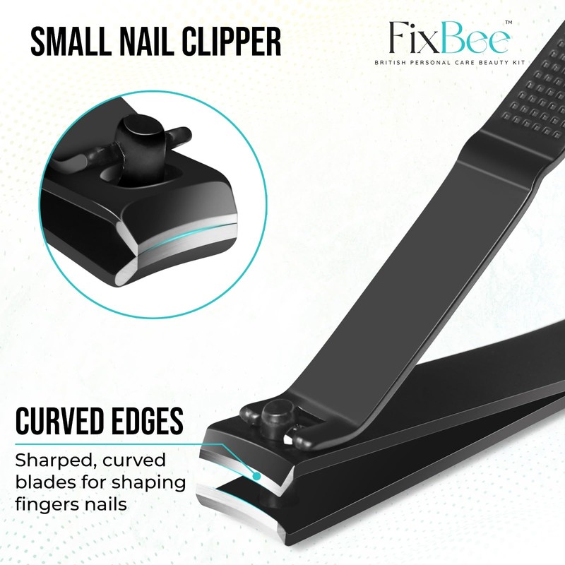 Fixbee Nail Clippers Set - Precision Toe Nail Clippers for