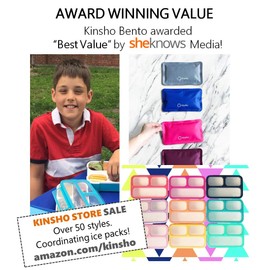 MINI Bento-Box Lunch and Snack Boxes Set of 2 | Small Leakproof Portion Containers For Kids Boys Girls Toddlers Adults | BPA Free for School Pre-School Daycare Travel Keto | Navy & Blue