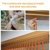 Wood Beaded Door Curtain Self-Adhesive, Door String Beads Curtains for