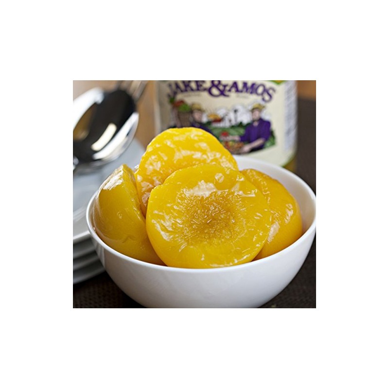 Jake & Amos Old-Fashioned Canned Peaches, 32 Oz. Jar (Pack