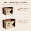 GONPETGP Cat Beds for Indoor Cats, Cat House Cave with