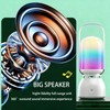 Camping Bluetooth Speaker with LED Light,Outdoor Speaker with Insert Card,