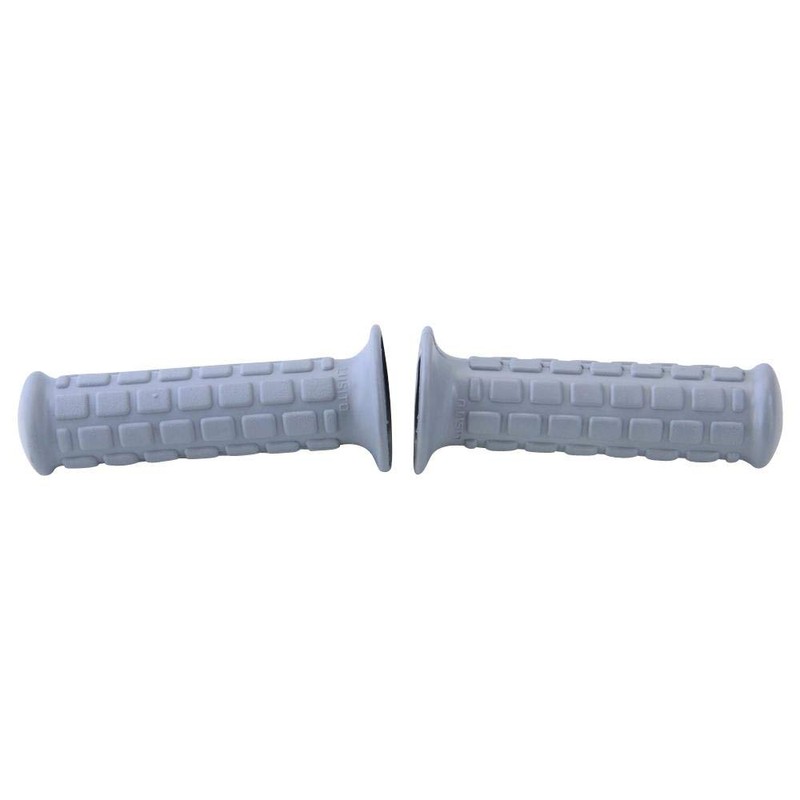 Rubber Grip Set Handlebar Grips Grey 22/24 mm Handlebar Retro