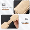 Car Sun Visor Glasses Holder for Driving – Magnetic Leather