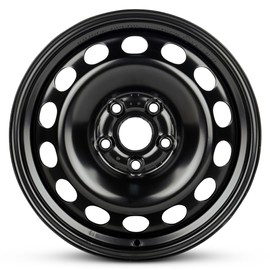For 2012-2015 Volkswagen Passat 16 Inch Painted Black Rim - OE Direct Replacement - Road Ready Car Wheel