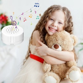 Handepo 6 Pcs White Sound Recorder Voice Recorder Music for Stuffed Animal, Toy Reco