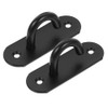 2pcs Wall-Mounted Exercise Anchor Hangers Black Hooks Ceiling Hook Hooks
