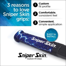 SNIPER SKIN ICT Ice Hockey Grip | Better Alternative to Grip Tape - Universal Sizing for Adults, Youth & Kids - LIGHTEM UP