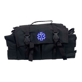 Maleta botiquín de Broches Paramédico, Bolsa de Maya al Interior Linea Dorada (Negro)