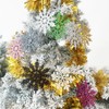 10CM Hanging Glitter Snowflake Decorations, 12 Pieces Snowflake Hanging Ornaments