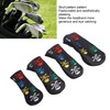 4Pcs Skull Golf Club Head Covers Golf Club Headcovers Colorful