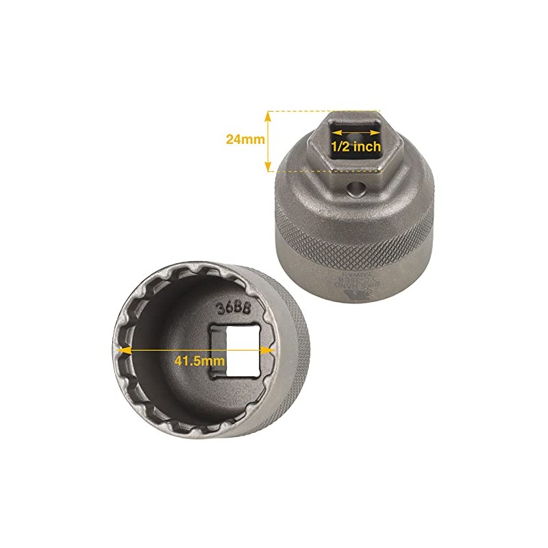 BIKE HAND eBike Bottom Bracket 16-Notch Lockring Install Remove Tool