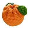 Cute Tangerine Bag | Knitted Bag Cute Drawstring,Orange-Shaped Crochet Purse,