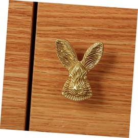 Operitacx 2pcs Cabinet Door Knobs Rabbit Head Handles for Kitchen Cabinet Drawer Pulls