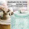 Kagrec Ceramic Small Urn for Human Ashes Keepsake for Men