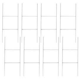 8 Pack Heavy Duty Metal H-Stakes H Frame Wire Stakes, 18'' x 7'' Yard Sign Stake for 4mm Corrugated Signs