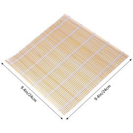 ZFYQ Bamboo Sushi Rolling Mat 3 Pcs, Natural Bamboo Roll for Maki Sushi, Beginner Sushi Making Kit