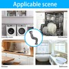 Flexible Waste Pipe, Universal Sink Drain Pipe Adjustable Drain Hose