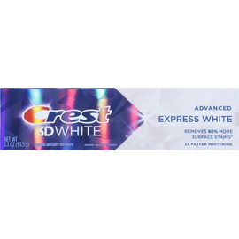 Crest, Toothpaste 3D White Advanced Express White, 3.3 Ounce