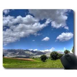 YENDOSTEEN Mouse Pads,Field Mountains Trees Mouse Pads 300x250x3 MM