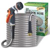 Lightweight Stainless Steel Garden Hose 25Ft – Kinkless Flexible Metal