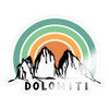 Spreadshirt Dolomites South Tyrol Gift Idea Sticker, Max. 10 x