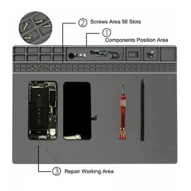 Kingsdun Heat Insulation Silicone Desk Pad Mat Soldering Repair Maintenance Work Platform