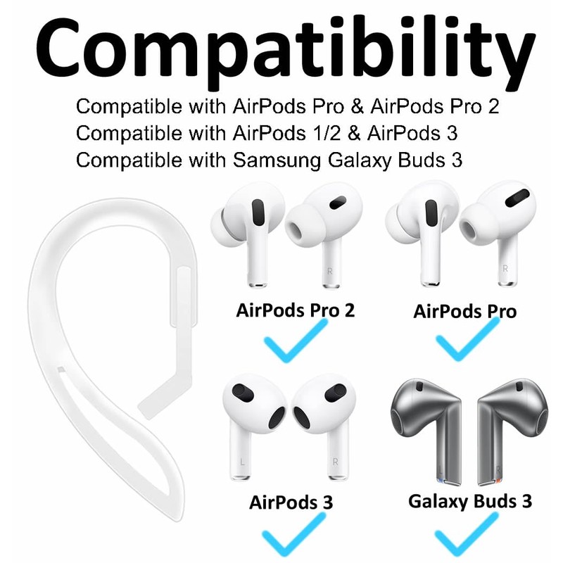 A-Focus Galaxy Buds 3 Pro/Galaxy Buds 3 Adjustable Ear Hooks