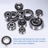 sourcing map 6206-2RS Deep Groove Ball Bearings, 2pcs 30mm I.D