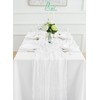 2Pack White Cheesecloth Table Runner 10FT Gauze Cheese Cloth Table
