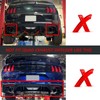 skkyoro Rear Bumper Diffuser for Ford Mustang 2015-2023 V2 Style