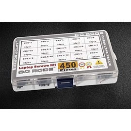 CO-RODE - Juego de tornillos para computadoras portátiles M2 M2.5 M3, 450 piezas, para SSD IBM, HP, Dell, Lenovo, Sony, Toshiba Gateway Acer Hard Drive SATA, tamaño 15