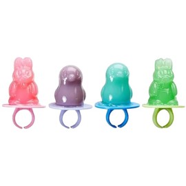 Ring Pops - Festive Easter Bunny & Chick Shapes - Assortment of Classic Ring Pop Flavors - Gift Case Pack of 36 Pops By Lyza's Sweets & Treats