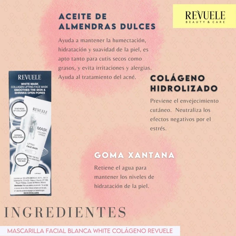 Revuele Mascarilla Facial Colágeno Arcilla Blanca Revuele 80ml