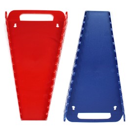 Kit de bandeja organizadora de llaves de agarre de 15 herramientas, 2 soportes de bandeja de agarre portátiles de plástico... (kit de 2 piezas, rojo y azul)