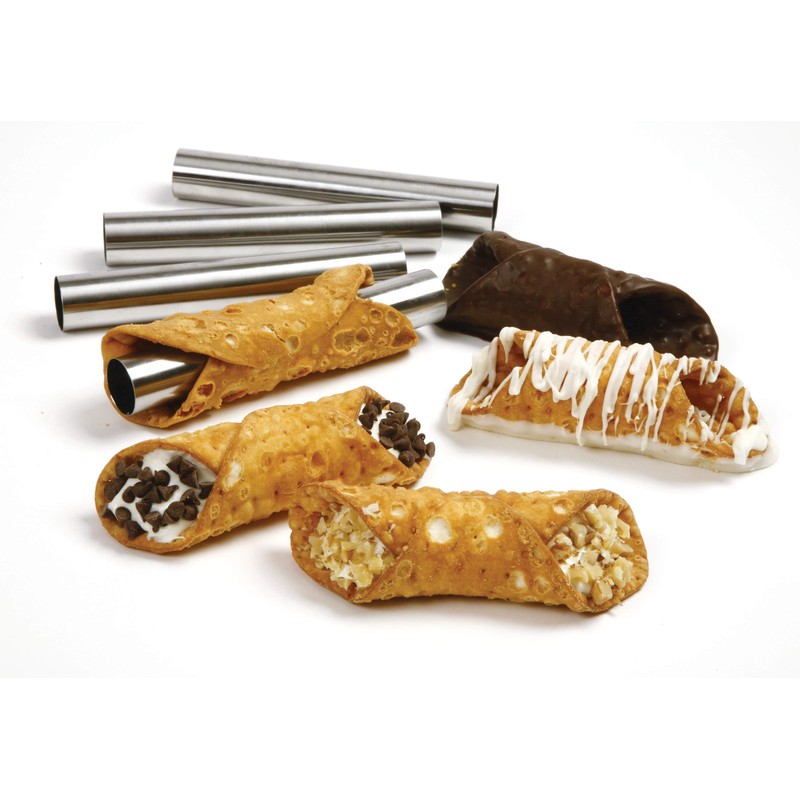 Norpro, Set of 4 Stainless Steel Cannoli Forms, 5.75in/14.5cm