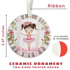 Ballerina Ornaments for Christmas Tree - Ballerina Christmas Ornament, Ballerina Ornament for Girls - Ballerina Gifts, Ballerina Gifts for Girls, Ballerina Gifts for Women - Ceramic Ornament 2024