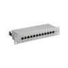 Goobay 93791 CAT 6 25.4cm Length Patch Panel, Grey, 12