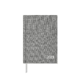 Idena 13879 Diary 2023, Grey, DIN A6, 192 Pages, 1 Week on 1 Page, Agenda