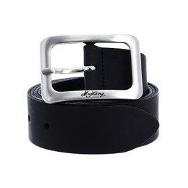 MUSTANG Belt Women's Leather Belt 30 mm Cowhide Women's Belt (Black, 105), black