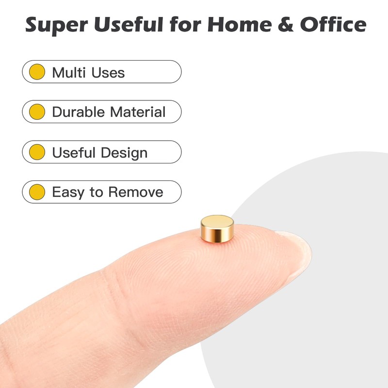Wukong Gold Magnets 5x2.5mm | 80 Pack, Strong Round Magnet