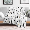 Throw Blanket 50x60 Inch,Winter Trees Christmas Cozy Soft Lightweight Fuzzy