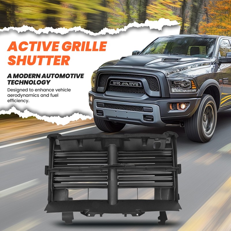HECASA Active Grille Shutter Assembly w/o Actuator Compatible with 2013-2018