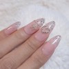 Lovely wedding handmade nail tips - short oval / 러블리