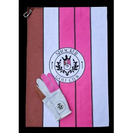 Scale Wear COMBO Shocker Towel & Golf Glove Cabretta Leather Mens Adult Shoker Funny Shoker - Small, Worn on Left Hand Plus Towel